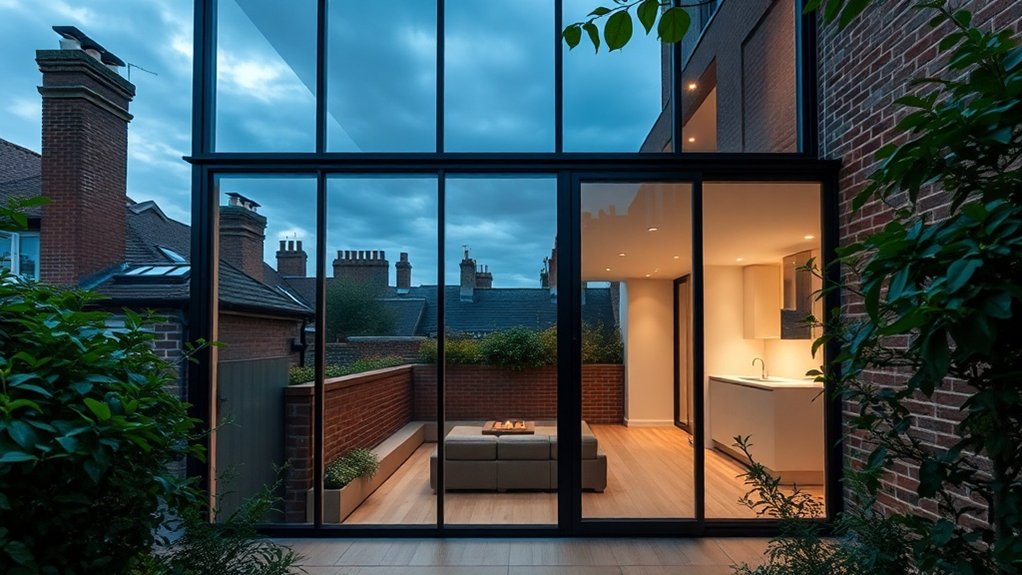 Glass Extension Walls Earlsfield