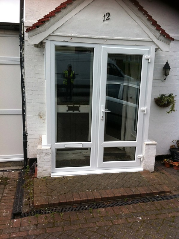 uPVC French doors fitted as front entrance in Earlsfield